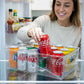 Crystal Clear Plastic Storage Box Organizer With Handle For Fridge Pantry (1 Pc)