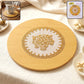 Wooden Heat Resistant Round Coaster  Protects Surfaces  Prevents Heat Marks