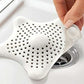 0829 Silicone Star Shaped Sink Filter Bathroom Hair Catcher Drain Strainers For Basin