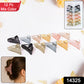 Triangle Shape Mix Color Plastic Hair Claw Clip  12 Pc Durable Grip For Women And Girls