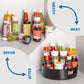 Rotating Round Storage Tray Organizer For Kitchen Bathroom And Desk (1 Pc)