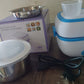 Electric Lunch Box 3 In 1 Food Heater  Cooker  Steamer With Stainless Steel Bowls (1 Set)