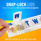 7 Day Weekly Plastic Pill Box Organizer With Daily Compartments (1 Pc)