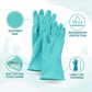 Large Victor Green Cleaning Rubber Gloves Reusable Kitchen Dishwash (1 Pair)
