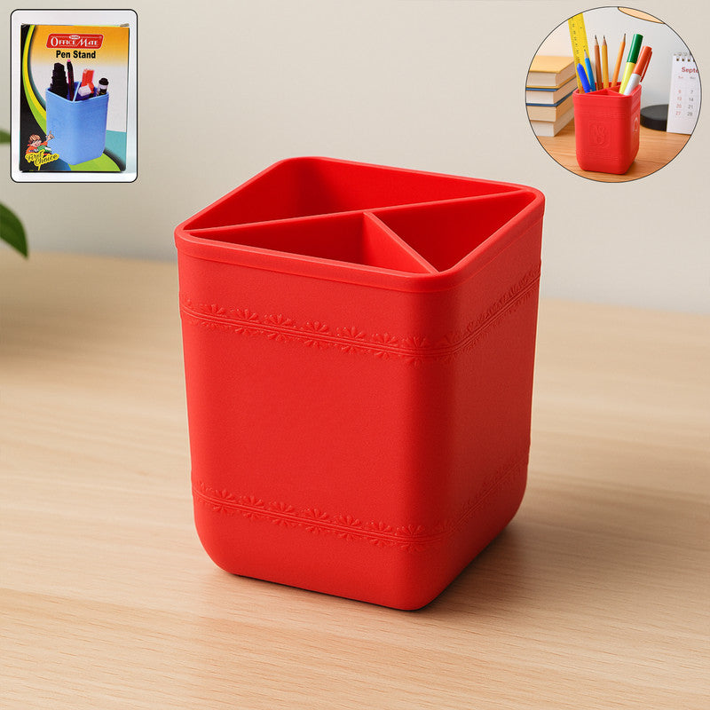 Officemate Pen Stand  Tri-section Desk Organizer Stationery Pens Office Supplies