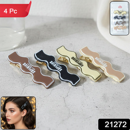 Superior Design Premium Fashion Hair Clips (4 Pc)