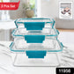 Multipurpose Plastic Containers  Lunch Boxes (3 Pcs Set  1500 750 350 Ml Approx)