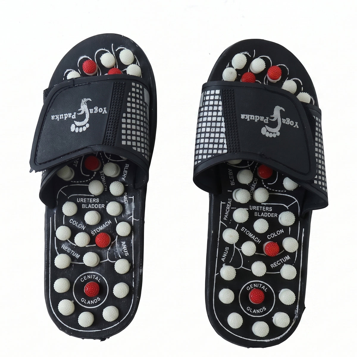 Acupressure Foot Massage Slippers Reflexology Massager Sandal Size 8 (1 Pair)