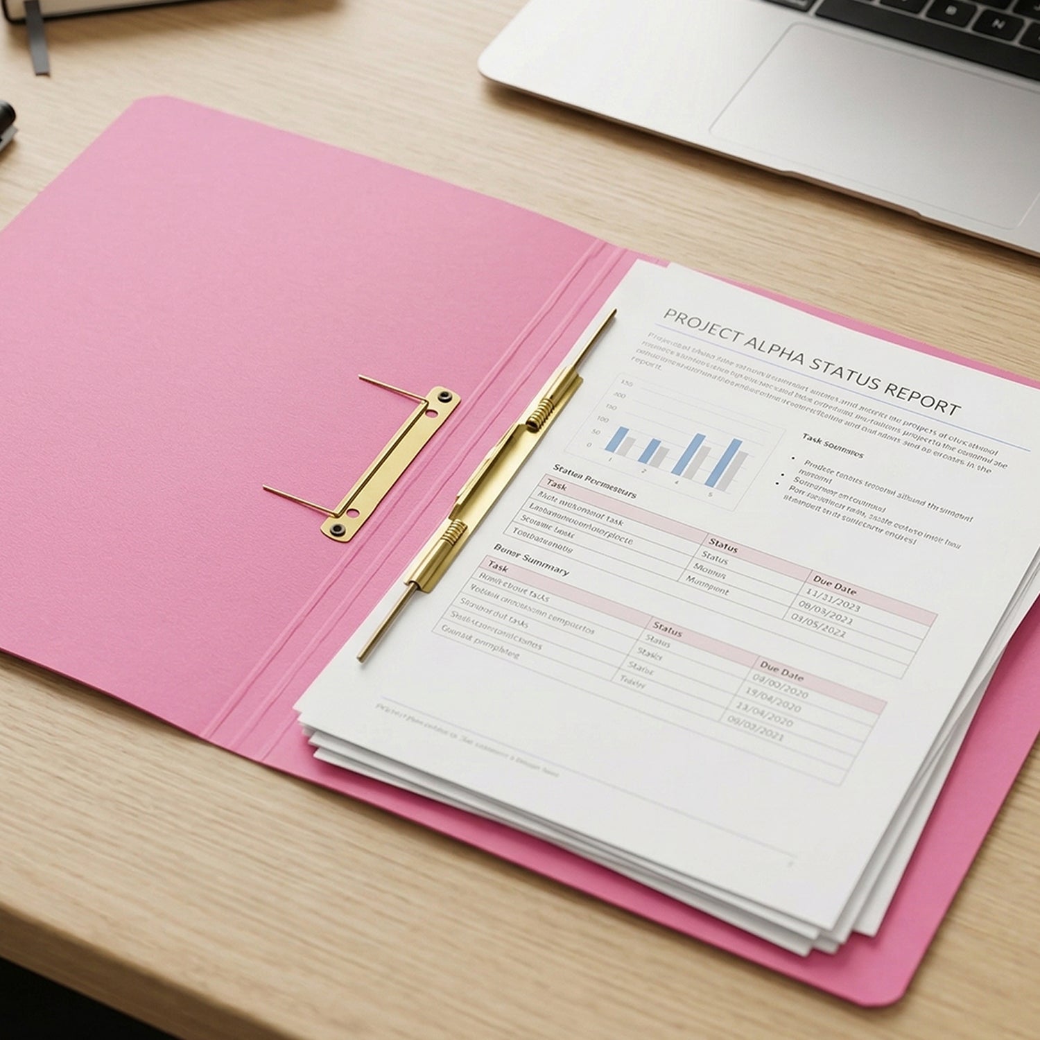 Premium Spring File Folder 35x25 Cm Office Document Holder With Metal Clip