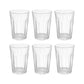 Supermom Plastic Chai Pyali Transparent Tea Glass Set (130ml  6 Pc)
