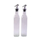 Glass Oil Dispenser Bottle Transparent Leak Proof Olive Oil Vinegar (2 Pc Set)