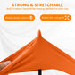 Large Orange Cleaning Rubber Gloves Reusable Kitchen Dishwashing (1 Pair)