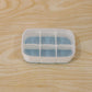 Mini Plastic 6 Cavity Ice Tray - Freeze  Fresh Compact Ice Cube Tray