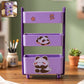 Mini 3 Layer Storage Trolley With Wheels Desk Organizer For Stationery (1 Pc)