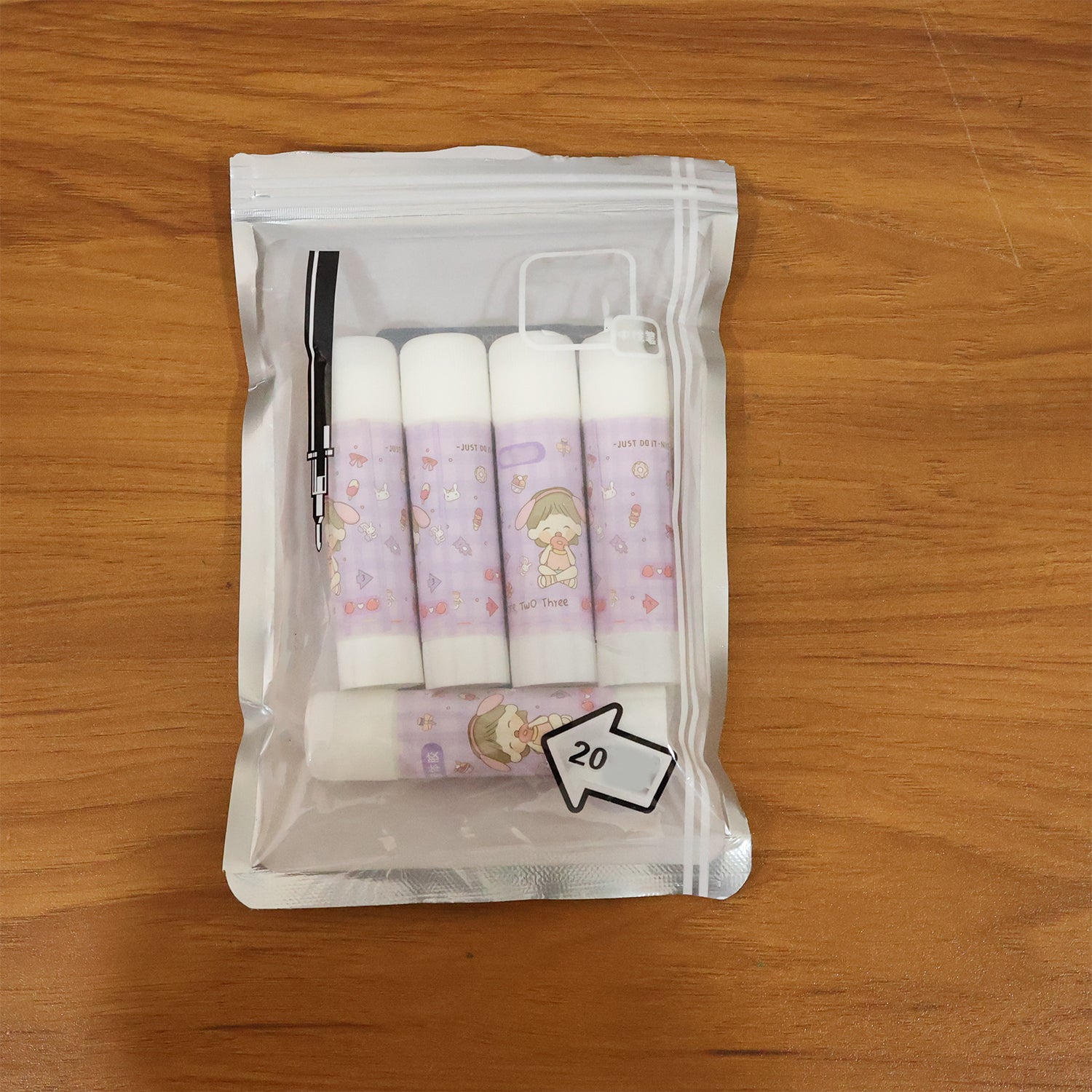 Cartoon-themed Solid Glue Stick Pack Of 5