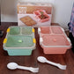 5627 Plastic Lunch Box For Kids Lunch Box For Kids 3 Compartment Insulated Lunch Box Tiffin Box For Boys Girls School  Office Men (3 Compartment Lunch Box)