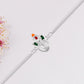 Stylish Ganesha Rakhi With Enamel Highlights And Silver Metal Chain