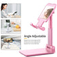 6636 Desktop Cell Phone Stand Phone Holder With Mirror Full 3-way Adjustable Phone Stand For Desk Height + Angles Perfect As Desk Organizers And Accessories.