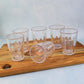 Supermom Plastic Chai Pyali Transparent Tea Glass Set (130ml  6 Pc)