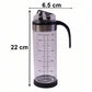 Glass Oil Dispenser Bottle With Handle And Auto Flip Lid For Kitchen (500 Ml)
