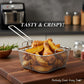 Stainless Steel Deep Fryer Basket With Long Handle (1 Pc)