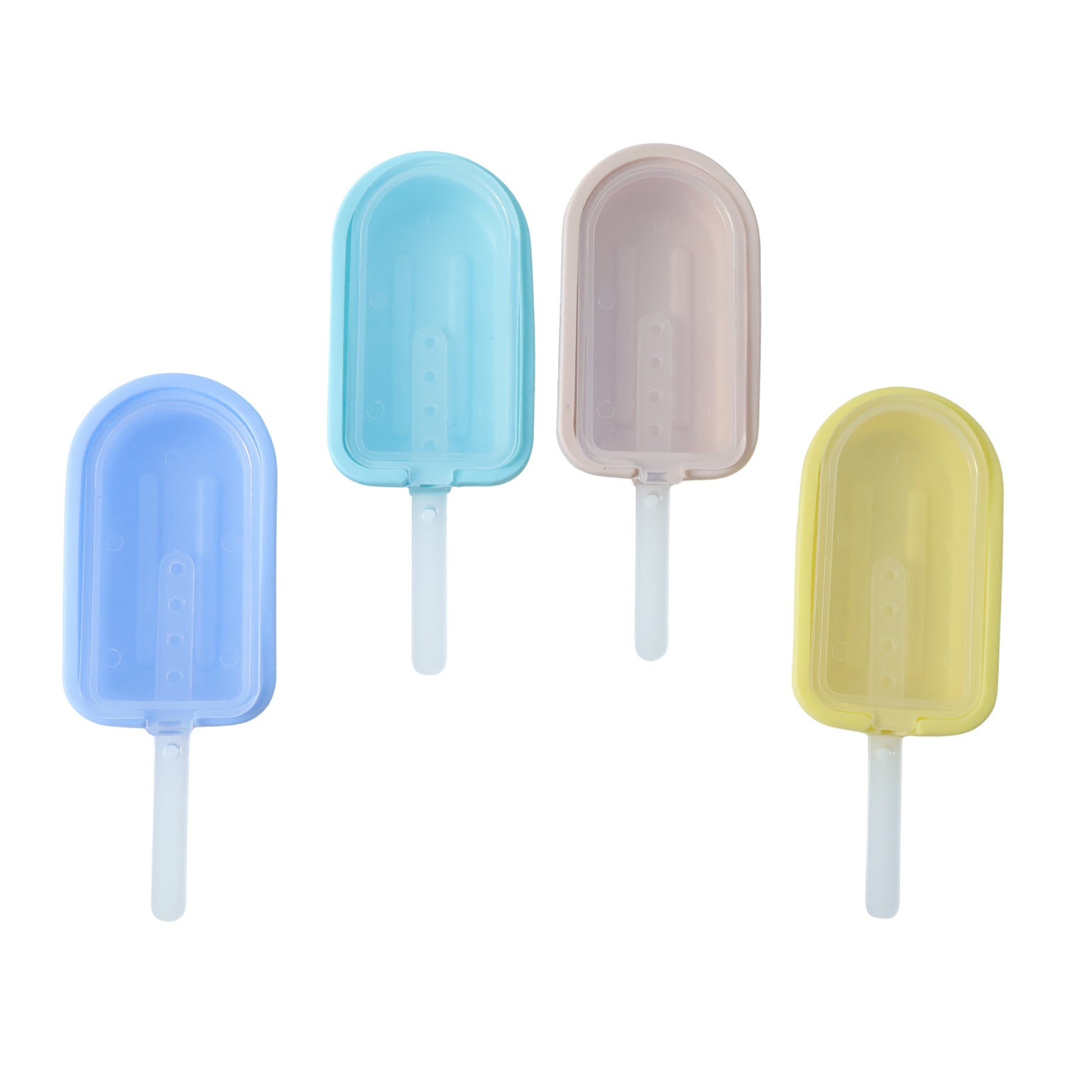 Premium Silicone Ice Cream Popsicle Mold Set 4 Pc