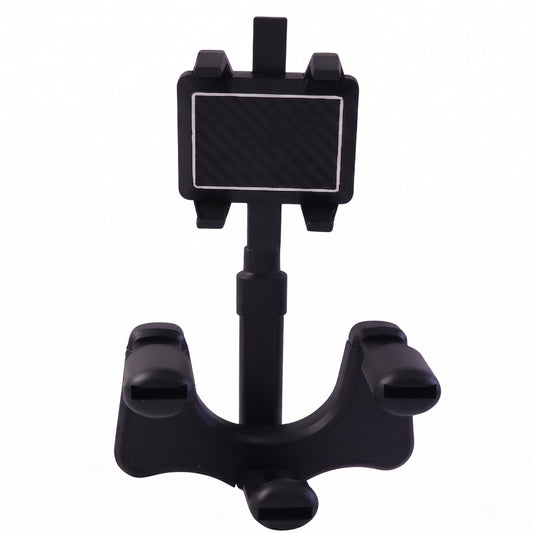 360 Degree Car Rear View Mirror Mobile Phone Holder  Adjustable  Secure Fit