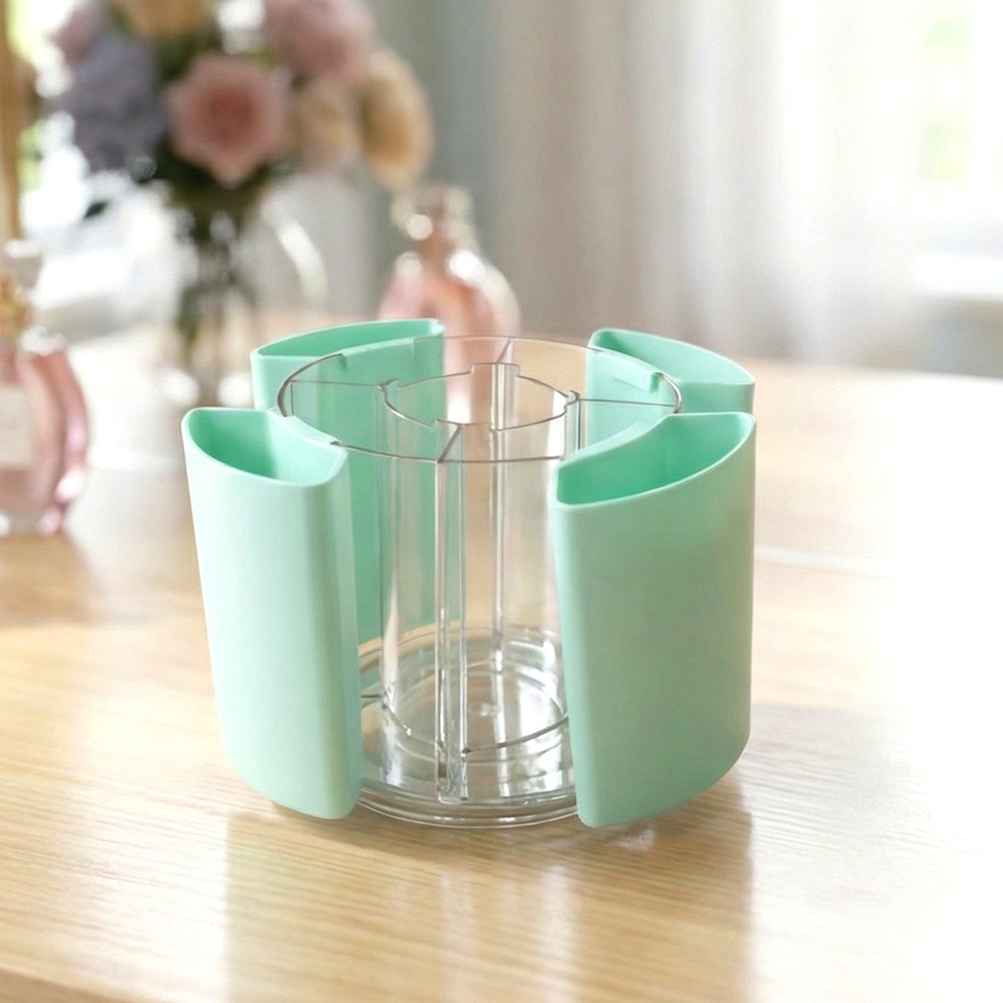Multipurpose 5 Compartment Rotating Pen Holder (1 Pc)