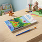 Kids Water Colour Painting Book With Brush (1 Set 12 Pages)