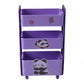 Mini 3 Layer Storage Trolley With Wheels Desk Organizer For Stationery (1 Pc)
