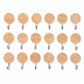 Self Adhesive Wall Hooks Strong Sticky Wooden Look Hanger No Drill (18 Pc)