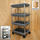 4-layer Rolling Storage Cart With Wheels Set