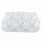 Heart Shape Dessert Bowl Set 6 Pc With Tray And Lids Serving Bowls (6 Pc Set)