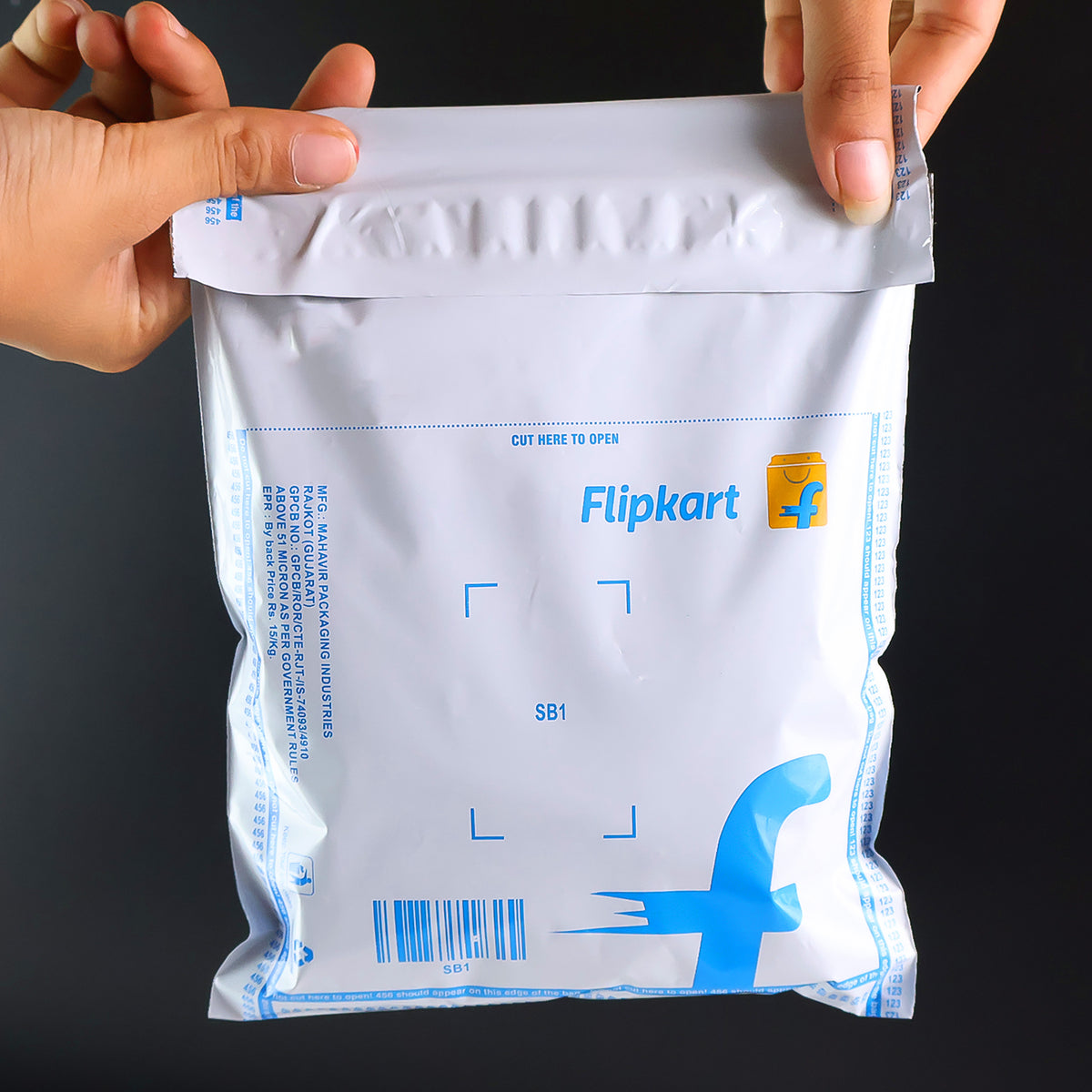 Flipkart Branded Security Courier Bags Small Size 100 Pcs Set