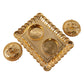 Kumkum Holder  Elegant Golden Floral Pooja Accessories